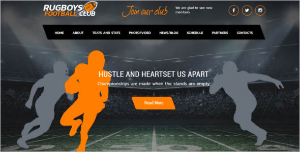 HTML Sports Website Template