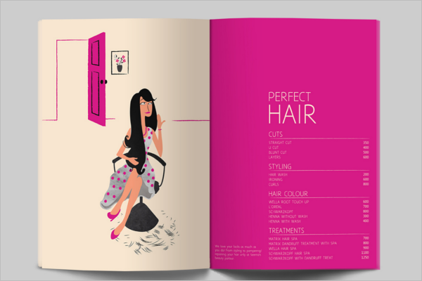 Indian Beauty Parlour Brochure Template