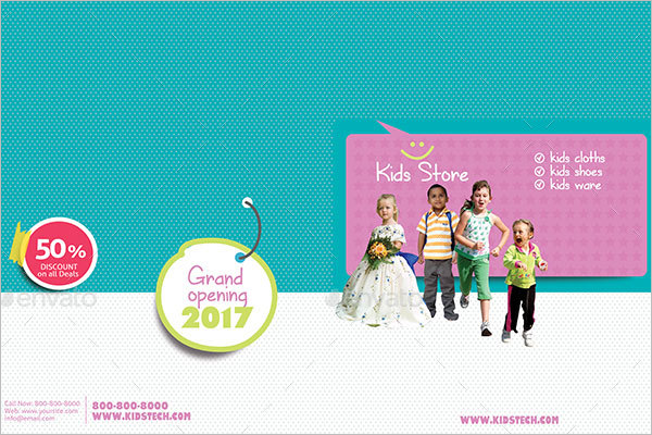 Kids Store Brochure Template