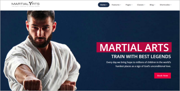 Martial Arts Training HTML5 Template