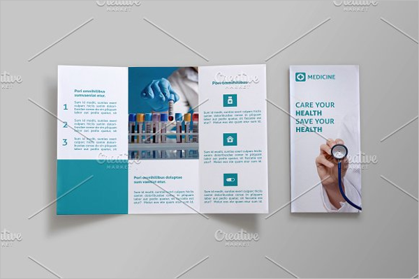 Medicine Tri-fold Brochure Template