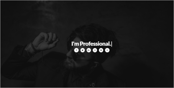 One Page Personal Website Theme