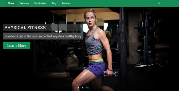 One Page Sports Website Template