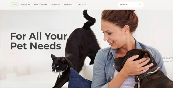 Pet Services Website Template