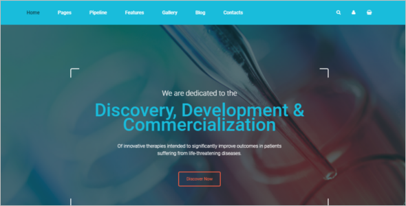Pharmaceuticals Company Website Template