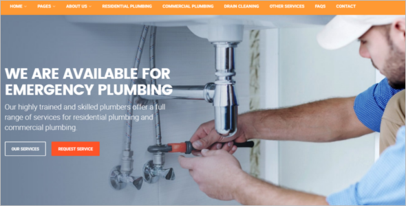 Plumbing Services Website Template