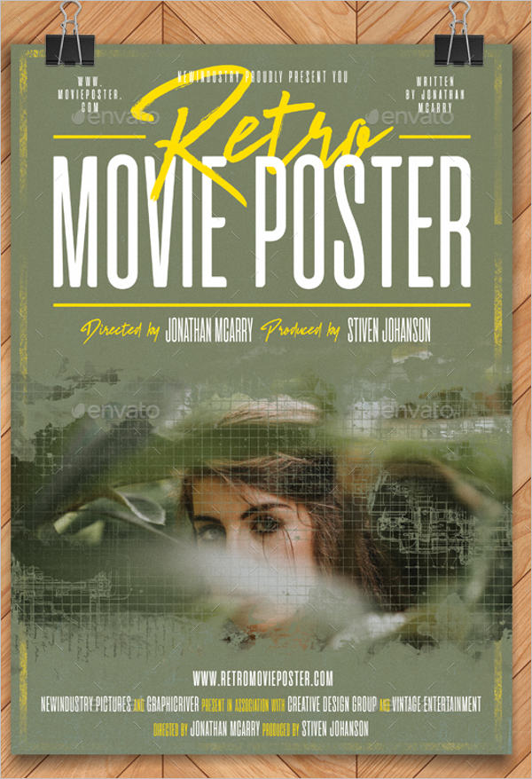Retro Movie Poster Template