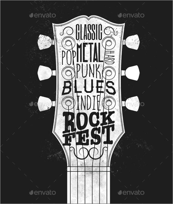 Rock Music Festival Flyer Design
