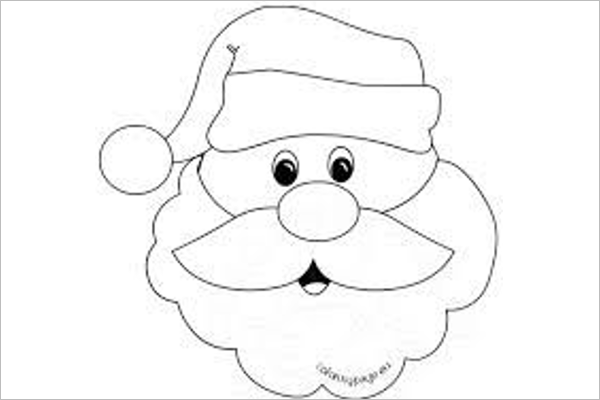 Santa Claus Drawing Template