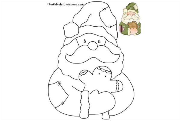 Santa Claus Drawing for Kids