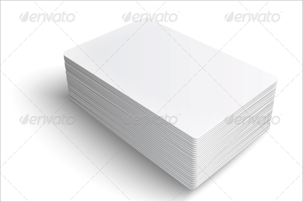 Stack of Blank Business Cards