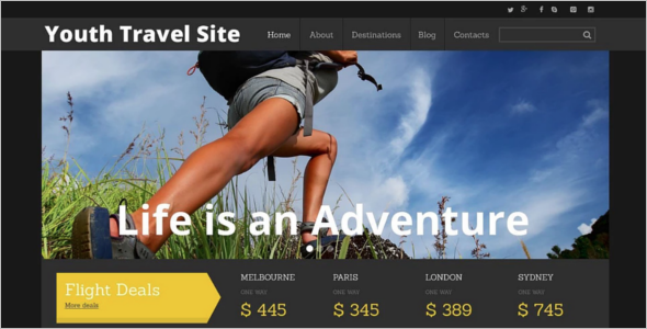 Tourism Responsive Website Template