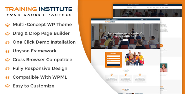 Training Institute WordPress Theme