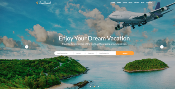 Travel Agency Online Website Template