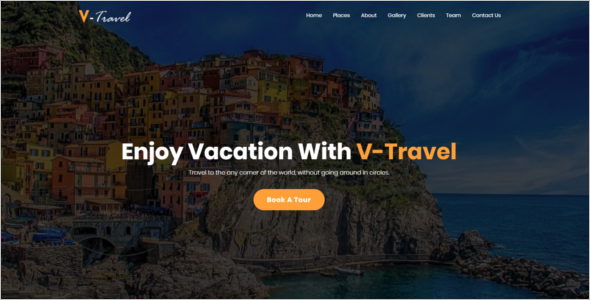 Travel agency Responsive Website Template