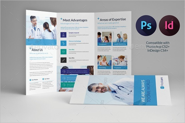 Tri-fold Medical Brochure Template