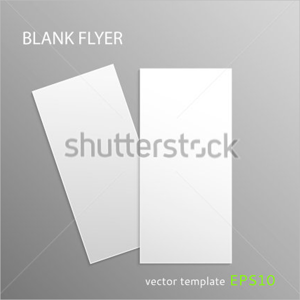 Vertical Blank Flyer Template
