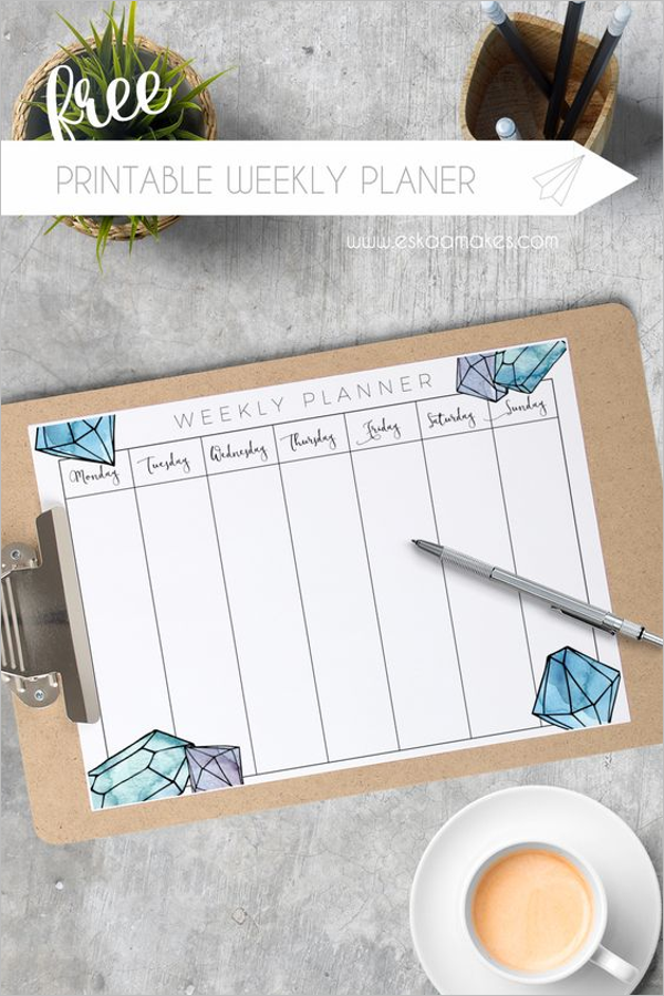 Weekly Planner Format