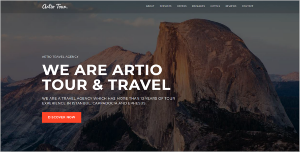 WordPress Tourism Website Template