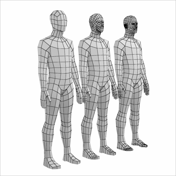 3D Human Body Mesh Model