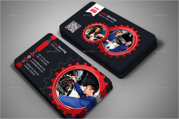 Auto Services Business Card Design