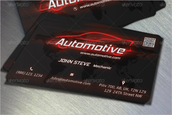 Automotive Business Card PSD Design