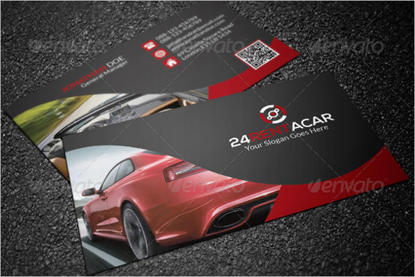AutomotiveÂ  Report Business Card Template