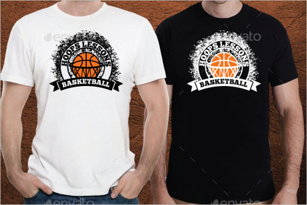 Basketball T-Shirt Mockup PSD