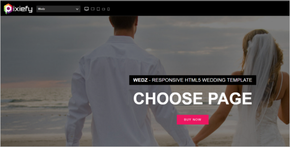 Beautiful HTML5 Wedding Template
