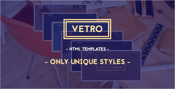 Bootstrap Vintage HTML5 Template