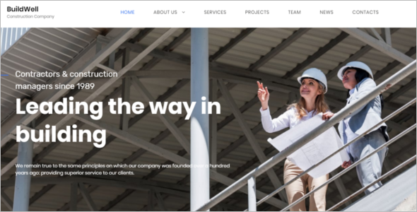 Construction Company HTM5 Template