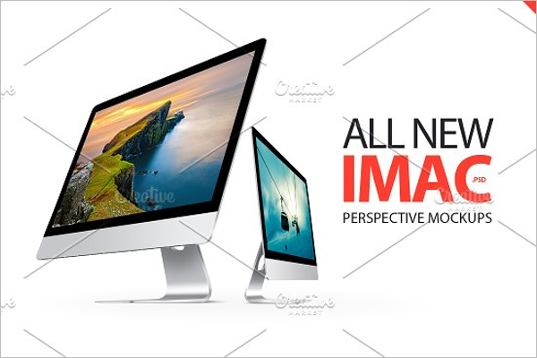 Creative iMac Mockup Template