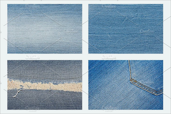 Different Jeans Fabric Texture