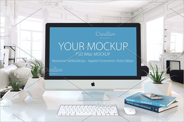 Editable iMac Mockup Design