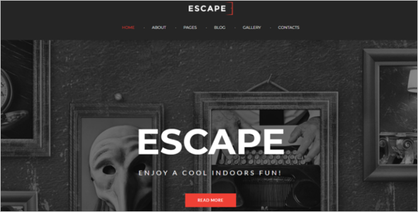 Escape Room Gamming Joomla Template