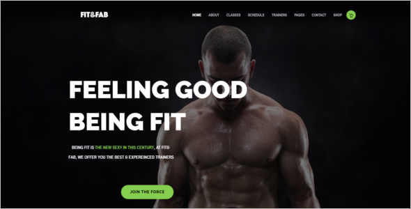 Fitness Bootstrap HTML5 Template