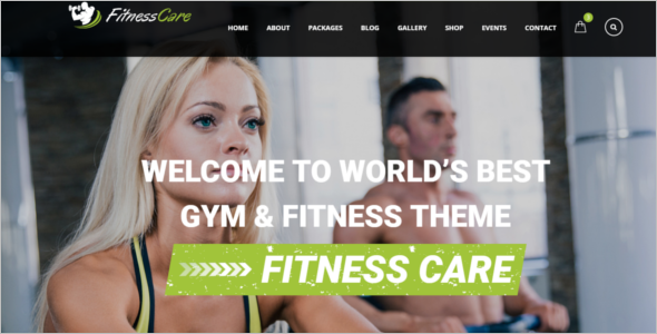Fitness Care HTML5 Responsive Template