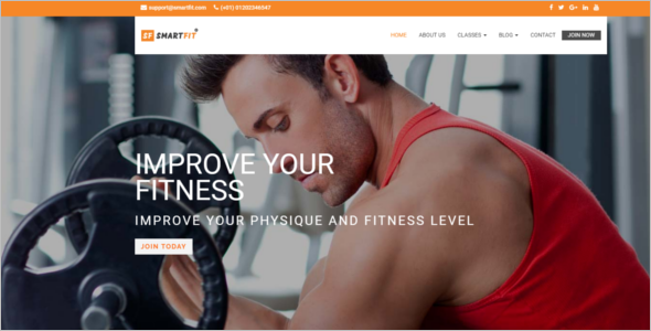 Fitness HTML5 Responsive Template