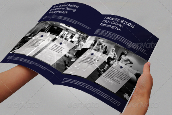 Fitness Training Brochure Template PDF