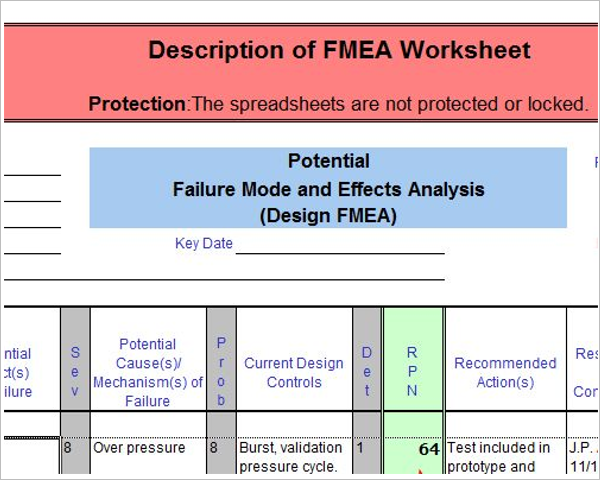 Fmea Product Example