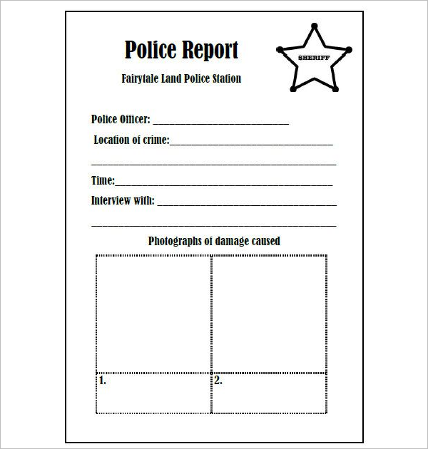 FreeÂ Investigation Report Template
