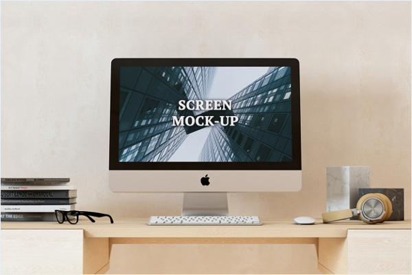 Free PSD iMac Mockup Design