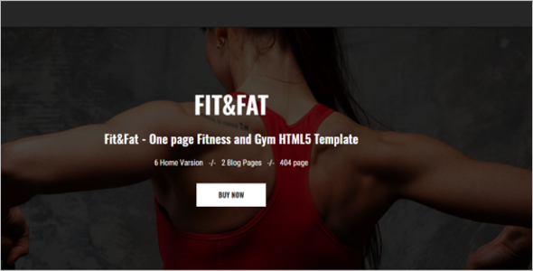 Fitness HTML5 Responsive Template