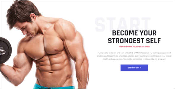 Gym Trainer HTML5 Template