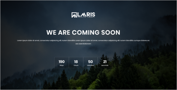 HTML Web Coming Soon Template