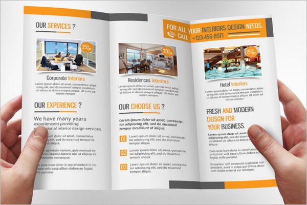 Interior Leaflet Brochure Design
