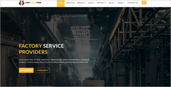 Manufacturing HTML5 Template