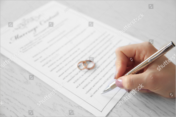 Marriage Agreement Contract Template