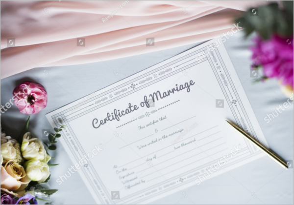 Marriage Certificate Model