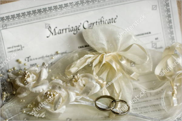 Marriage Certificate Word